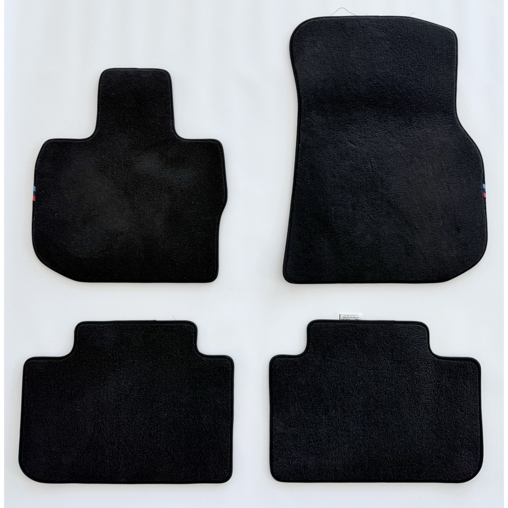BMW X3 2018-2024 OEM X4 Interior Floor Carpet Cover Mats Set of‎ 4 Black OE 46k